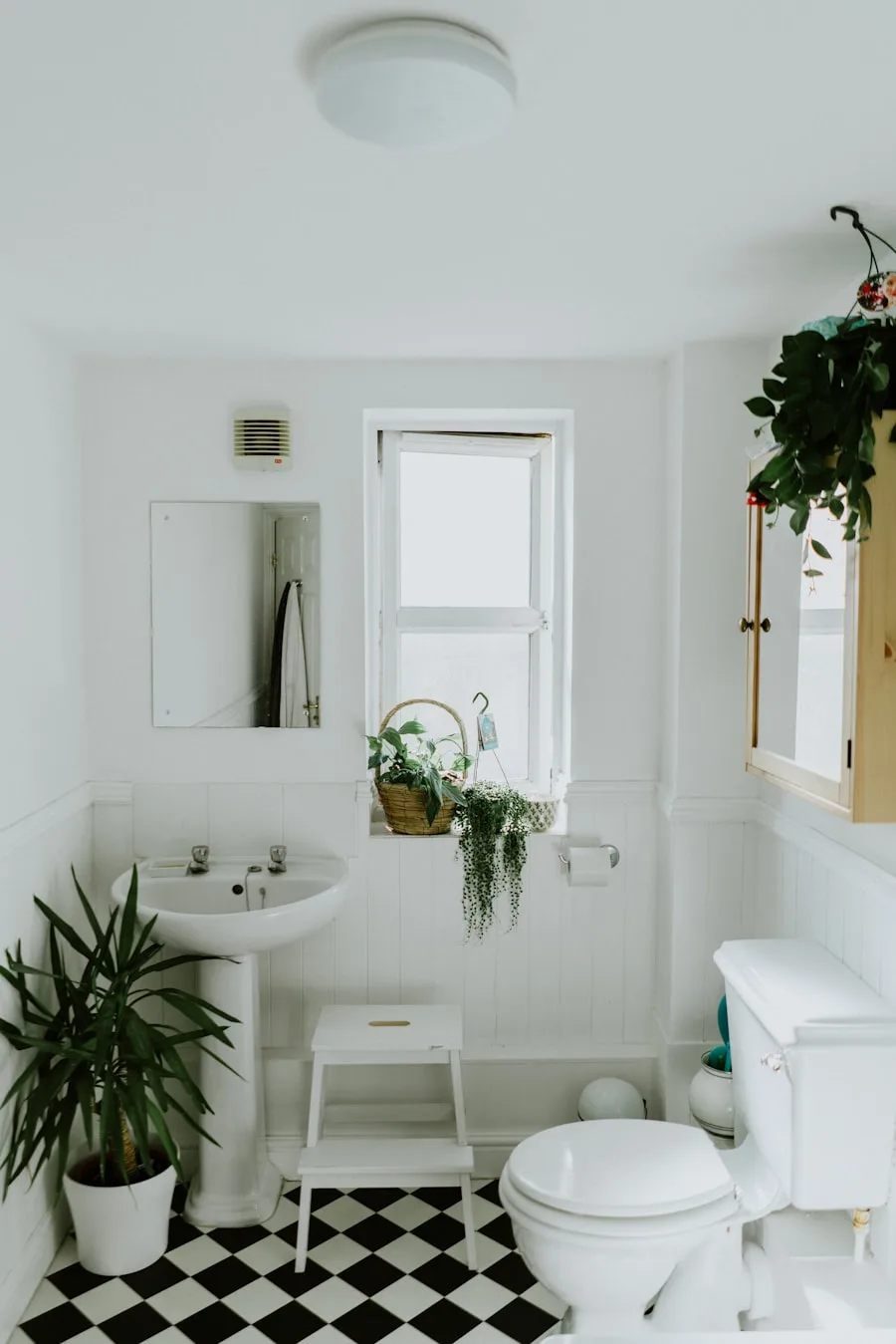 Bathroom renovation with custom tile and modern fixtures
