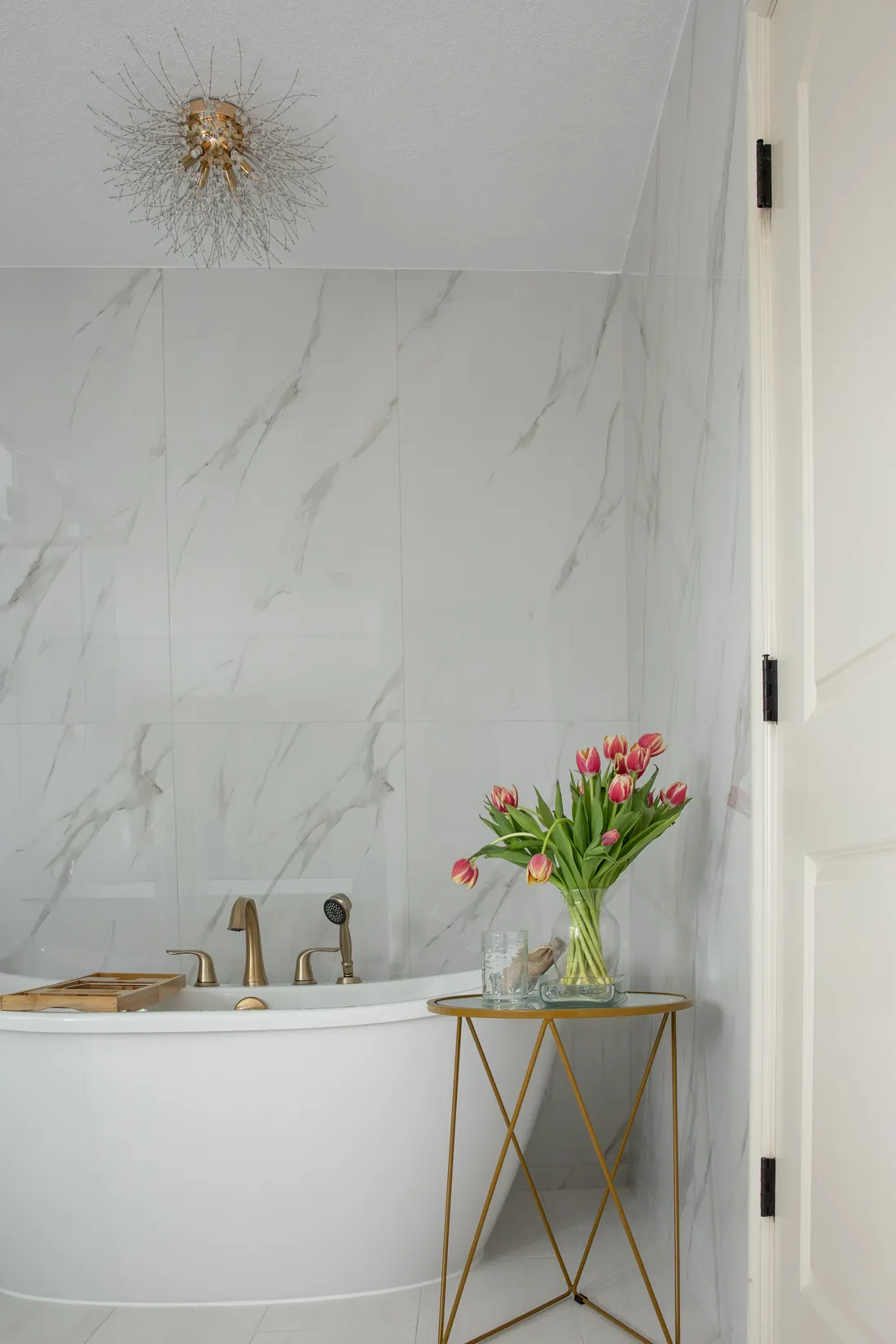 Hardwood flooring installation and crown molding — Serden Group interior remodel