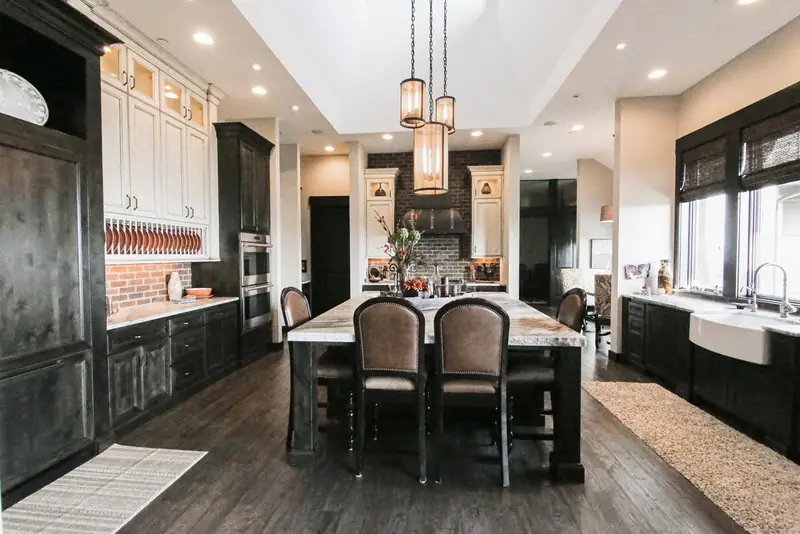 Dramatic Rustic Transitional Kitchen Remodel in Southwest Washington & Portland Metro — rustic dining room, photo 1 of 1
