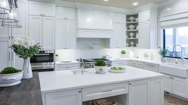 Elegant Crisp Transitional Kitchen Remodel in Camas, WA — transitional kitchen, photo 1 of 1