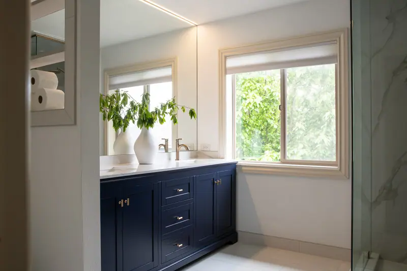 Luxury Spa-Inspired Primary Bathroom Remodel in Vancouver, WA — transitional bathroom, photo 1 of 33