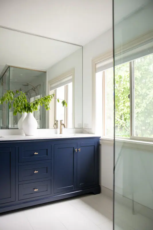 Finished spa-inspired primary bathroom in NE Hazel Dell, Vancouver, WA