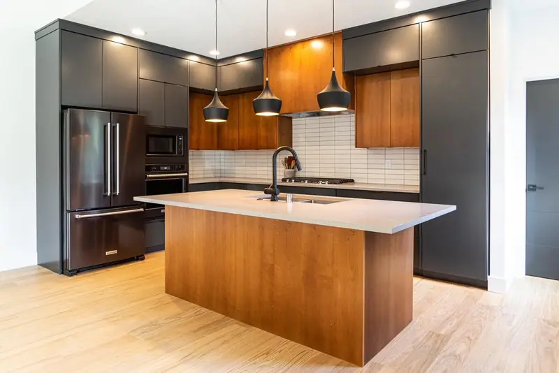 Warm Two-Tone Kitchen Remodel in Southwest Washington & Portland Metro — modern kitchen, photo 1 of 1